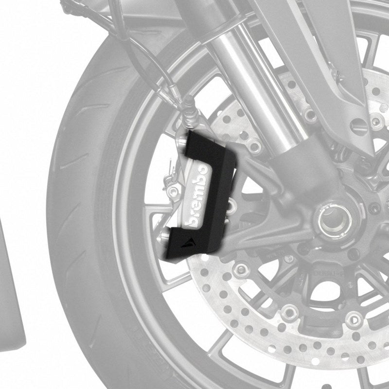 Pyramid Brake Caliper Guards | Matte Black | Moto Guzzi V100 Mandello 2022>Current | 36875M