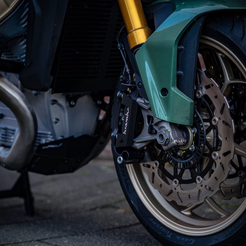 Pyramid Brake Caliper Guards | Matte Black | Moto Guzzi V100 Mandello 2022>Current | 36875M