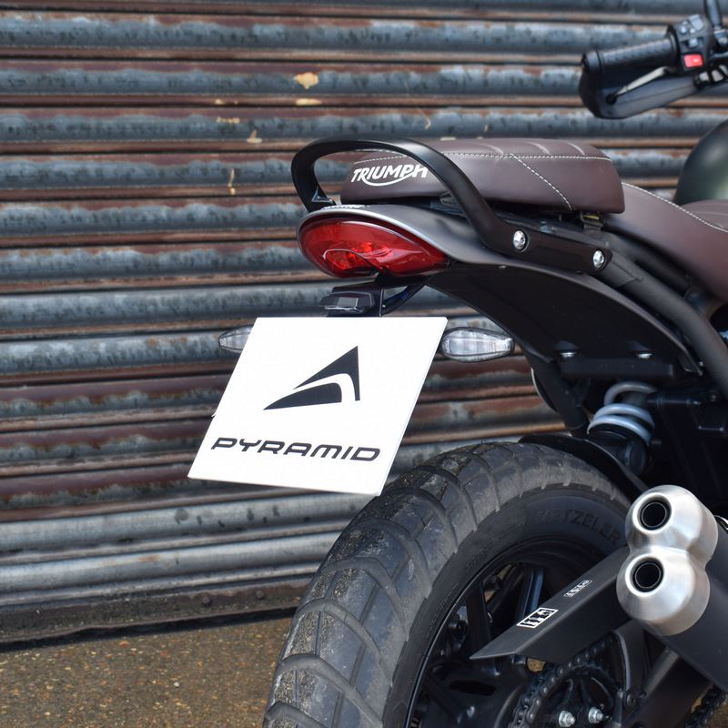 Pyramid Tail Tidy | Matte Black | Triumph Scrambler 400 X 2024>Current | 51601