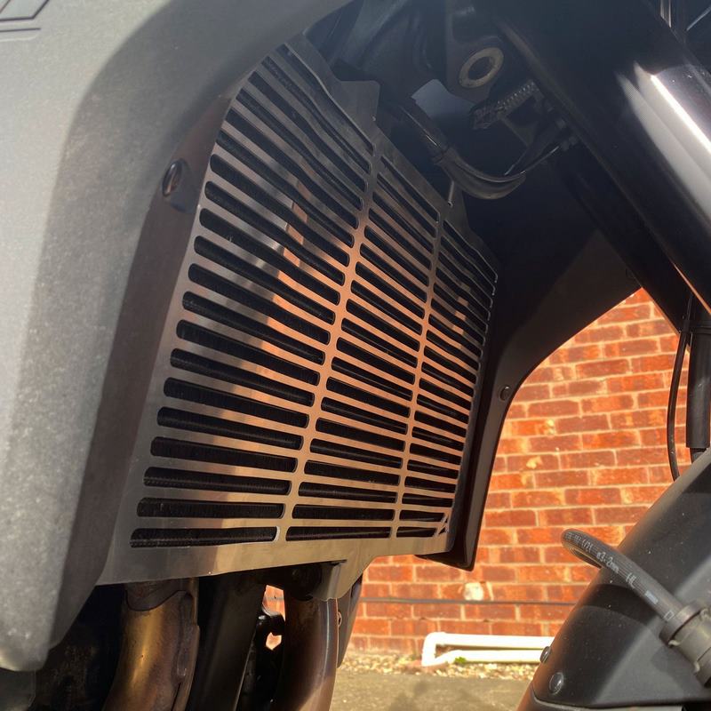 Pyramid Radiator Guard | Matte Black | Honda NT 1100 2022>Current | 521999M