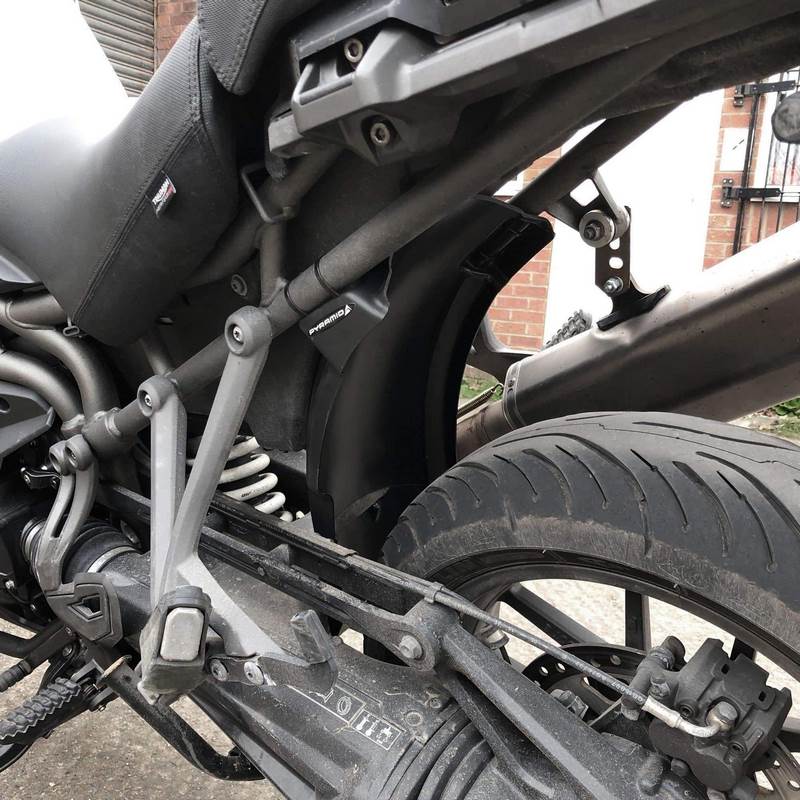 Pyramid Plastics TREK Shock Shield Matte Black Triumph Explorer 1200 XC/XCX/XRA/Low 2016> | 816002M