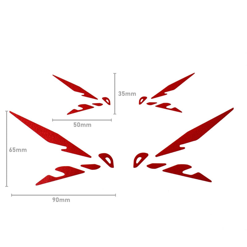Decals - Hornet Logo - Set of 4 Red