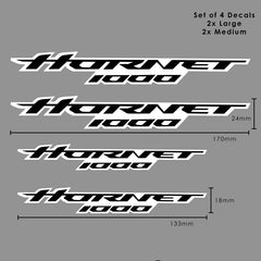 Decals - Hornet Logo Set Of 4 Black & White