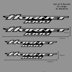 Decals - Hornet Logo Set Of 4 White & Black