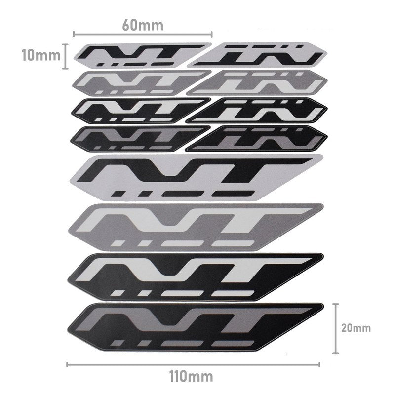 Decals - Set Of 24 Black/Grey