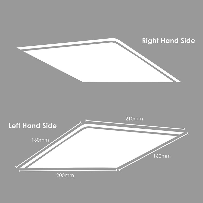 Decals Rear Side Panel Graphic White