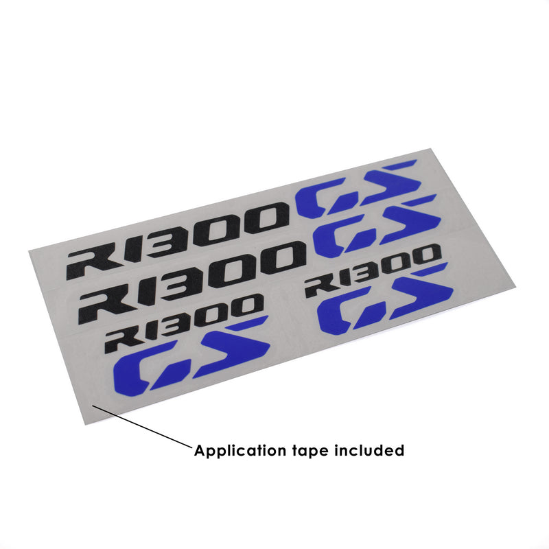 Decals Logo Black & Blue Set Of 4
