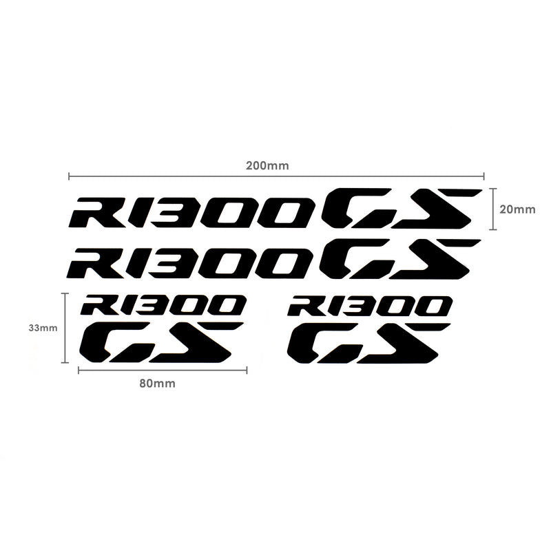 Decals Logo Black Set Of 4