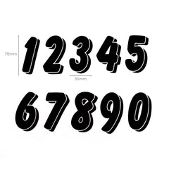 Decals Racing Numbers Set 0-9