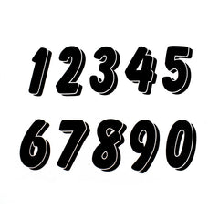 Decals Racing Numbers Set 0-9