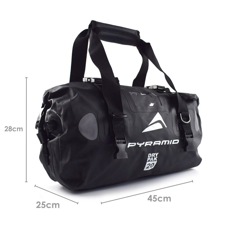 Waterproof 20L Motorcycle Duffle Bag Black
