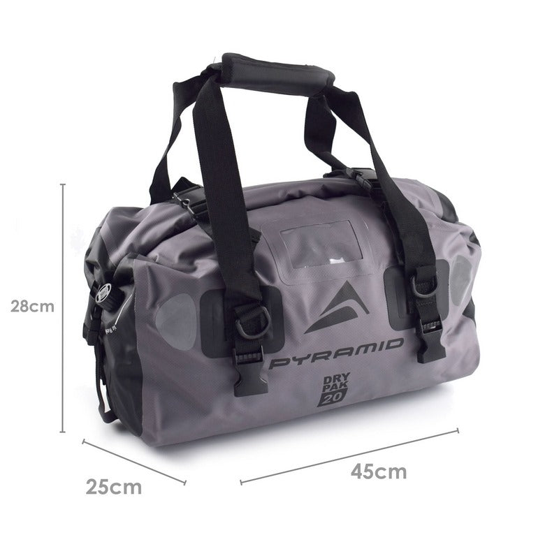 Waterproof 20L Motorcycle Duffle Bag Grey