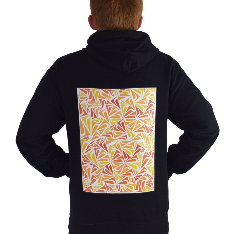 Mosaic Hoodie Black