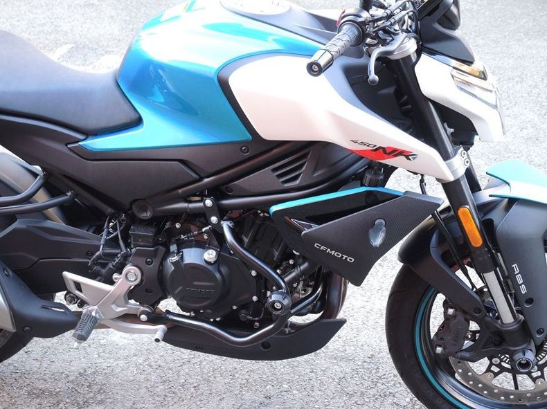 RD Moto Crash frames CFmoto NK450, BLACK DIM | CF183KD