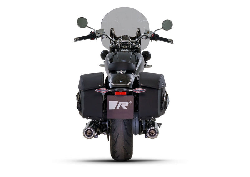 Custom Slip On L/R Stainless Chrome, Endcap V2 2 Pcs., Alloy Chrome