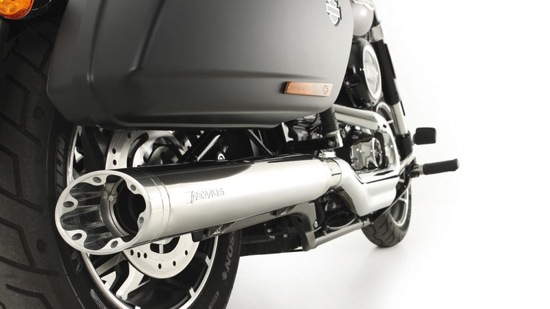 1 X Custom Exhaust Slip-On Ø 102 mm No Cat. Asc, Stainless Chrome, Endcap Straight End V1 1 Pc., Alloy Chrome