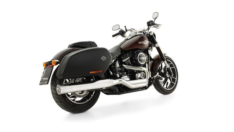 1 X Custom Exhaust Slip-On Ø 102 mm No Cat. Asc, Stainless Chrome, Endcap Straight End V1 1 Pc., Alloy Chrome