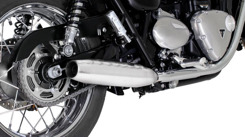 Custom, Tapered Muffler Left/Right, Ø 84 mm, Stainless Chrome, Incl. EC Homologation
