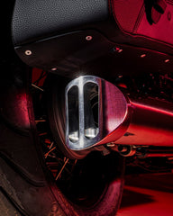 Racing Custom Slip On L/R Stainless Chrome, Endcap V2 2 Pcs., Alloy Chrome