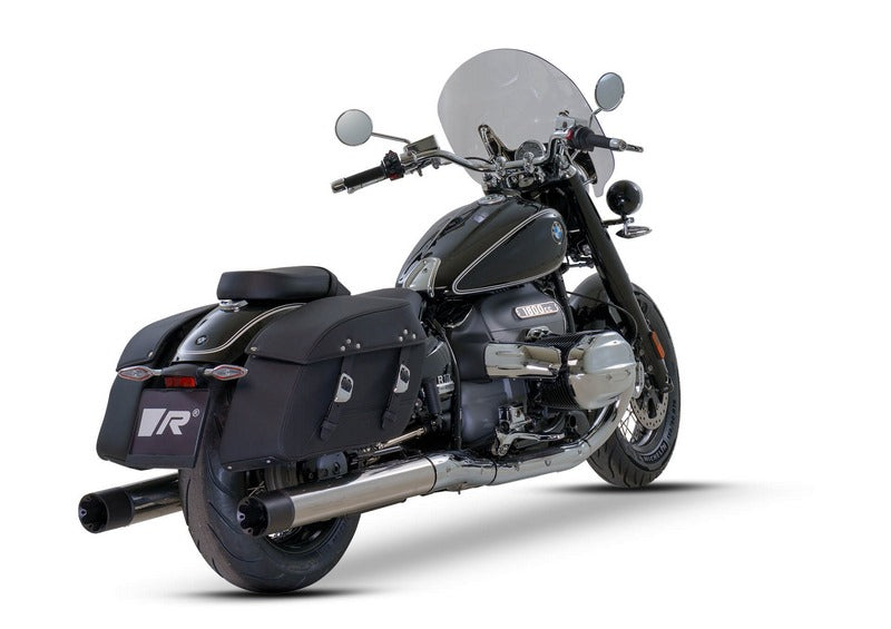 Racing Custom Slip On L/R Stainless Chrome, Endcap V2 2 Pcs., Alloy Chrome