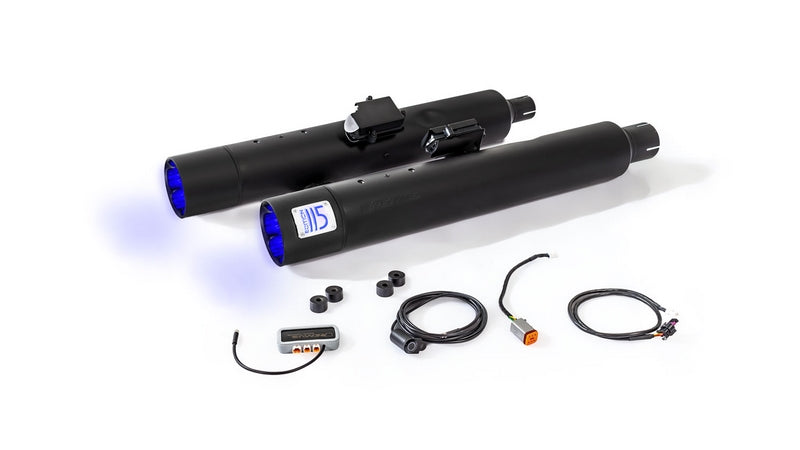 Silencer With Luminous End Cap And Asc – Can-Bus Actuated Sound System, Stainless Black, Racing