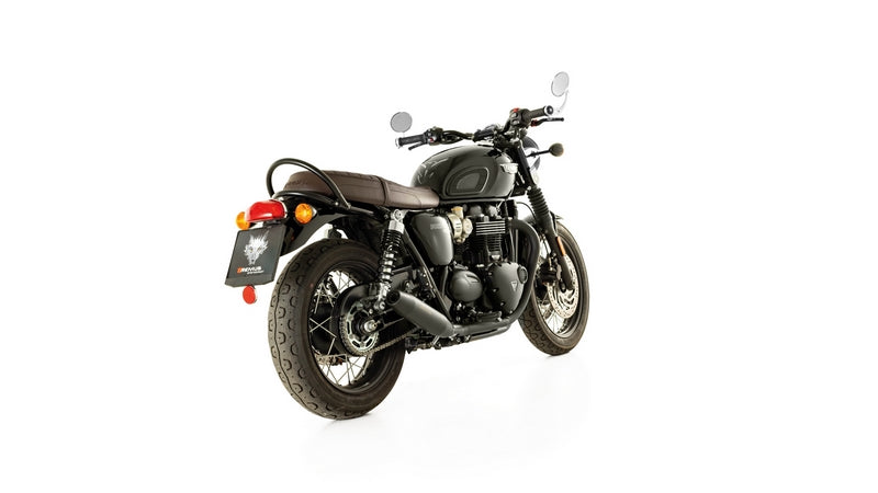 Custom Tapered Exhaust Left/Right Ø 84 mm, Stainless Black, Incl. EC- Approval