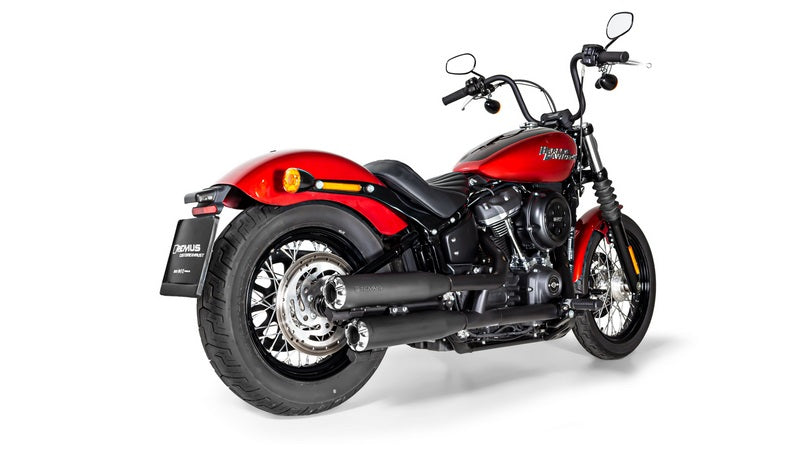 2 X Custom Slip-On Exhaust Ø 90 mm Incl. Cat., Asc, Stainless Black, Endcap Short Cut V1 2 Pcs., Alloy Chrome