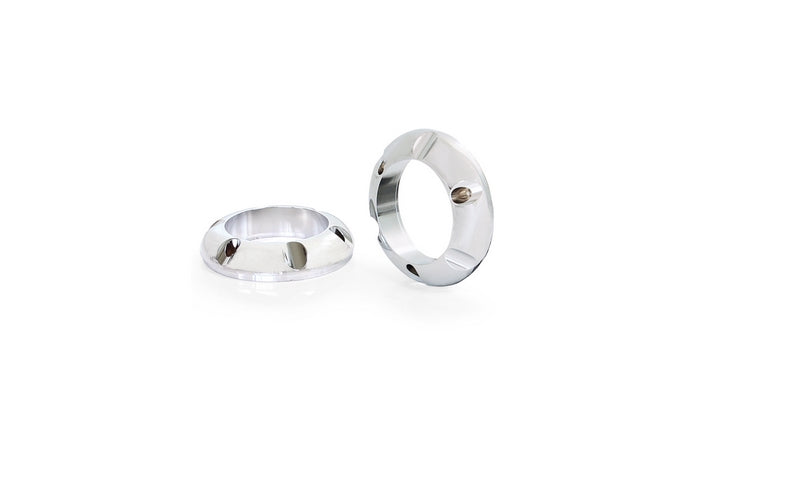2 X Custom Exhaust Slip-On Ø 90 mm Incl. Cat. Asc, Stainless Black, Endcap Short Cut V1 2 Pcs., Alloy Chrome