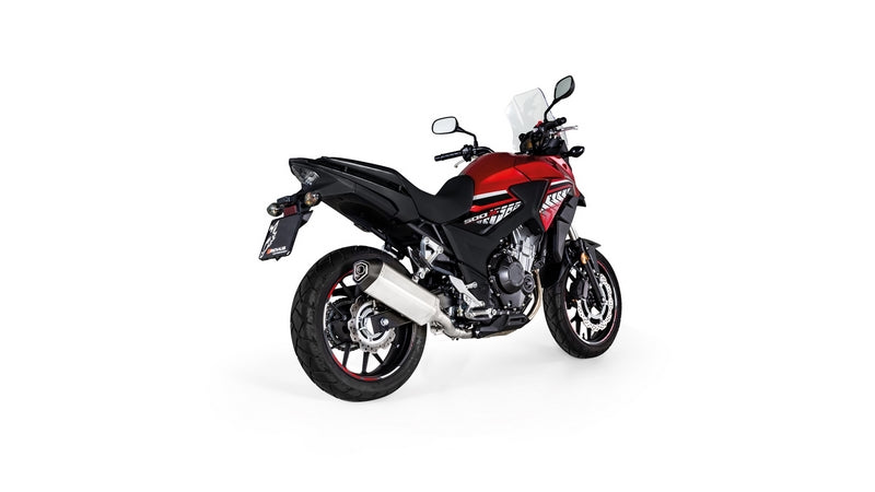 Okami Slip On Sport Exhaust With Connecting Tube, Stainless Matt, EC- Approval