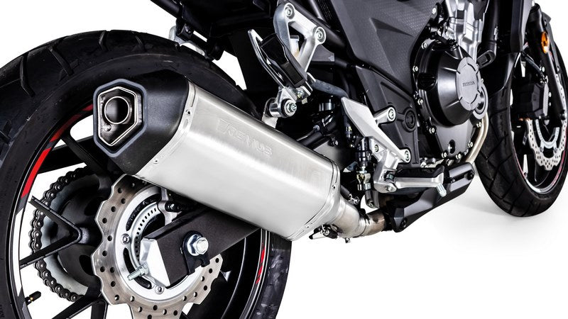 Okami Slip On Sport Exhaust With Connecting Tube, Stainless Matt, EC- Approval