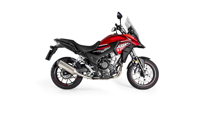 Okami Slip On Sport Exhaust With Connecting Tube, Stainless Matt, No EC- Approval