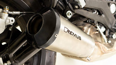 Classic Sport, Slip On Sport Exhaust, Endcap Black-Chrome, Stainless Matt, EC- Approval
