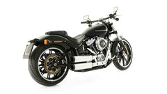 Complete System 2-2 With 2 X Custom Exhaust Ø 102 mm Incl. Cat. Asc, Stainless Chrome, Endcap Short Cut V1 2 Pcs., Alloy Chrome