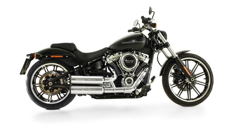 Complete System 2-2 With 2 X Custom Exhaust Ø 102 mm Incl. Cat. Asc, Stainless Chrome, Endcap Short Cut V1 2 Pcs., Alloy Chrome
