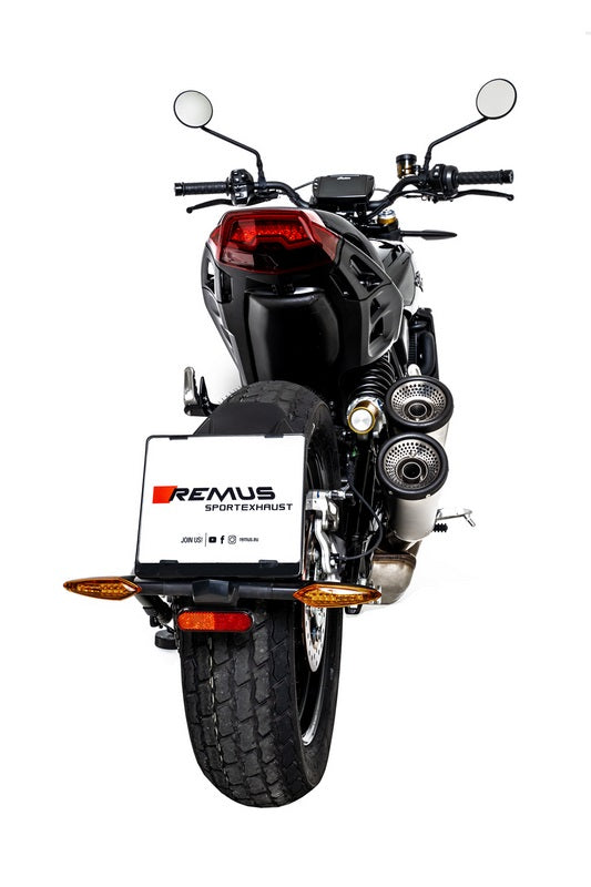 Vertical: Racing Slip On Silencer With Removable Sound Insert, Stainless No EEC- Approval