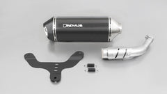 Sportexhaust, Slip On Muffler With Connecting Tube Incl. Euro 4 Cat. With Heat Shield, Carbon, With EC Homologation