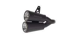 Vertical: Racing Slip On Silencer With Removable Sound Insert, Stainless Black, No EEC- Approval