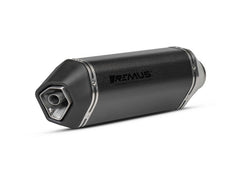 Slip-On Sportexhaust With Removable Sound Insert, Carbon, Connection Tube With Catalytic Converter, Black, Incl. EC Type Approval