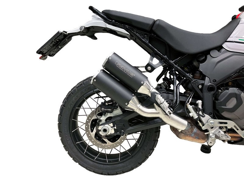 Boostr, Slip On Sport Exhaust, Stainless Black, Racing, Connection Tube Left/Right