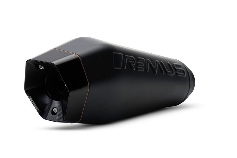 Sport Exhaust, Stainless Black, Machined Aluminium Endcap, Silver Coated, Connecting Tube Incl. Euro 4 Catalytic Converter, Black Coated, Incl. EC Type Approval, Powerring Black