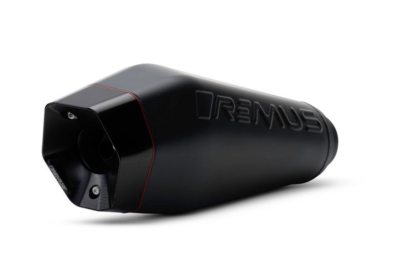 Sport Exhaust, Stainless Black, Machined Aluminium Endcap, Silver Coated, Connecting Tube Incl. Euro 4 Catalytic Converter, Black Coated, Incl. EC Type Approval, Powerring Black