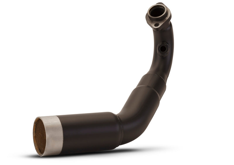Sport Exhaust In Stainless Black, Machined Aluminium Endcap, Silver Coated, Header With Catalytic Converter, Incl. EC Type Approval, Powerring Black