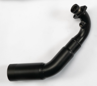Sport Exhaust, Stainless Black, Racing, Machined Aluminium Endcap, Silver Coated, Header Incl. Euro 5+ Catalytic Converter, Black Coated, Incl. EC Type Approval, Powerring Black