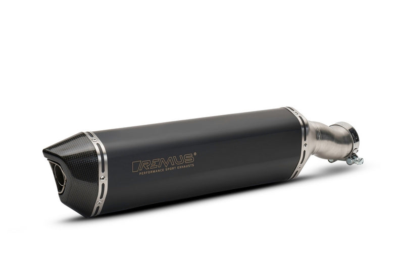 Black Hawk Slip On Incl. Carbon Heat Protecting Shield, Stainless Black, Stainless Header 2-1 No Cat. Instead Of Original Header, No EC- Approval