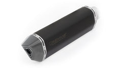 Black Hawk Racing Slip On With Connection Tube, Stainless Black, Connection Tube, Incl. Ece Type Approval
