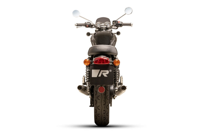 Racing Slip On Tapered Muffler Sport Exhaust, Left/Right Ø 84 mm, No Catalytic Converter, Stainless Matt, No EC- Approval