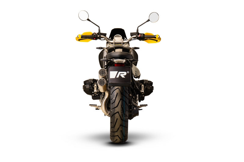 Slip-On Double Mesh Sport Silencer, Stainless Brushed, Connection Tube, Incl. Ece Type Approval