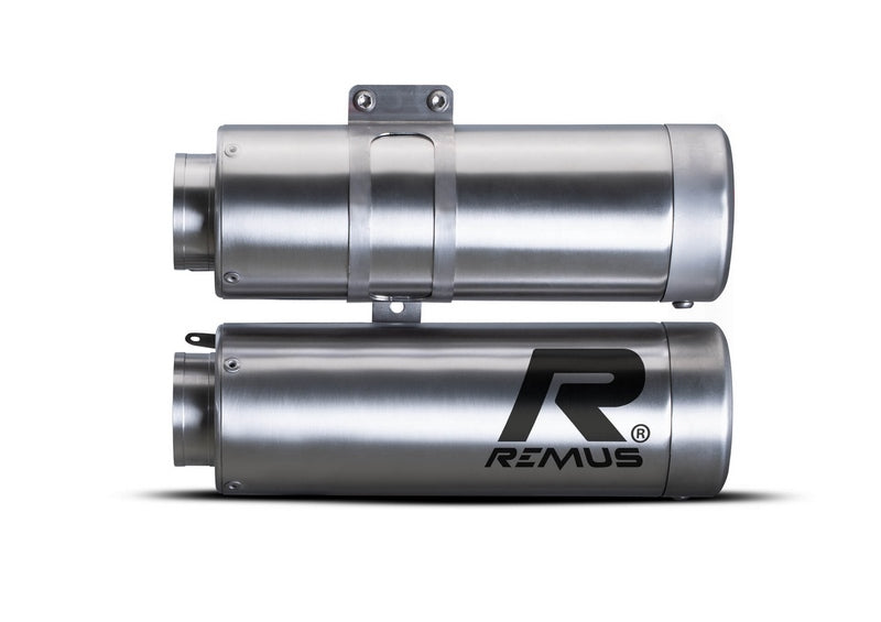 Double Mesh Exhaust, Stainless Brushed, Connection Tube, Incl. Ece Type Approval