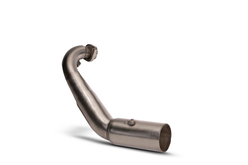 Slip-On Double Mesh Sport Silencer, Stainless Brushed, Header With Catalytic Converter, Incl. EC Type Approval
