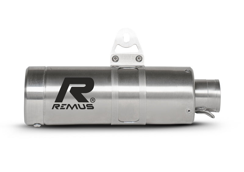 Slip-On Mesh Stainless Brushed, Stainless Connection Tube, No EEC- Approval